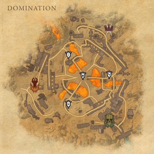 Карта в режиме доминации