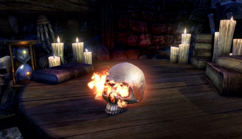 Пламенеющий череп Пустого Джека (Hollowjack Flame Skull), предмет мебели